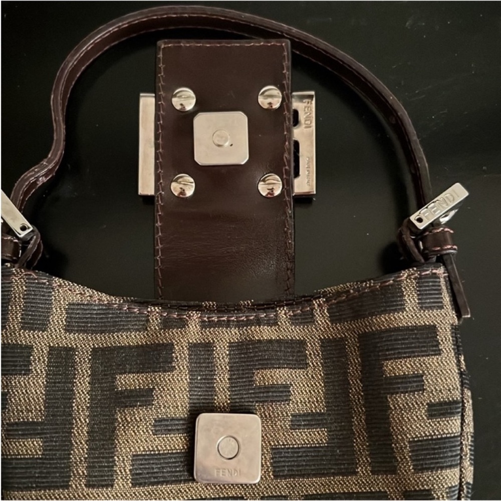 Fendi Zucca Canvas FF Logo Mini Croissant Bag | Vintage & Rare | Priced to Sell - Picture 8 of 17